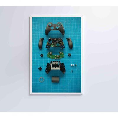 Quadro Controle Xbox 60x40 Cm Tecido Canvas