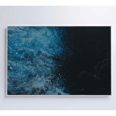 Quadro Abstrato Geleiras 60x40 Cm Tecido Canvas