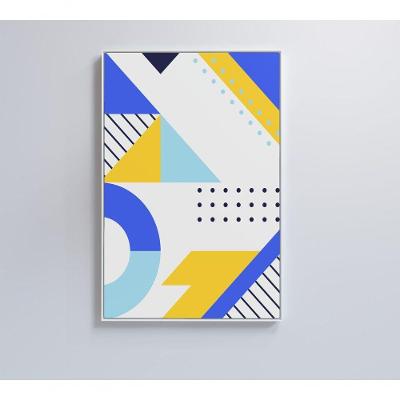 Quadro Geométrico Colorido 5 80x120 Cm Vidro Impresso