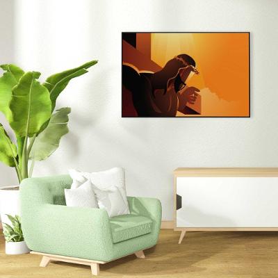 Quadro Jesus Cristo Coroa De Espinhos 120x80 Cm Adesivo Fotográfico