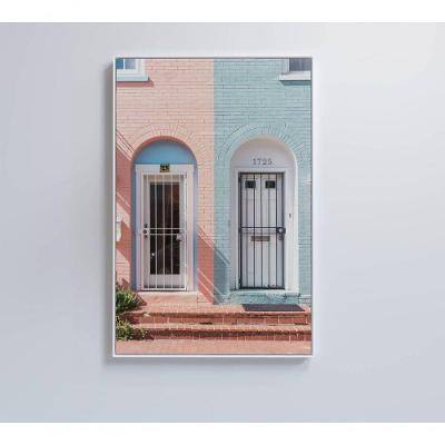 Quadro Portas Coloridas 80x120 Cm Adesivo Fotográfico