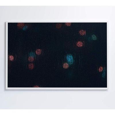 Quadro Chuva No Vidro 60x40 Cm Adesivo Fotográfico