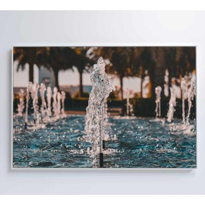 Quadro Fonte De água 120x80 Cm Adesivo Fotográfico
