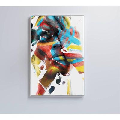 Quadro Mulher Pintura 40x60 Cm Vidro Impresso