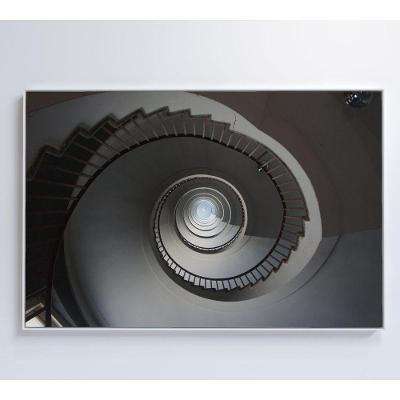 Quadro Escada Em Espiral 90x60 Cm Vidro Impresso