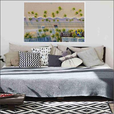 Quadro Praia Miami 60x40 Cm Adesivo Fotográfico