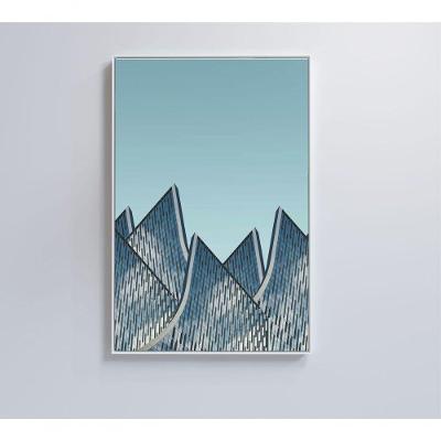 Quadro Arquitetura Pétalas 40x60 Cm Tecido Canvas
