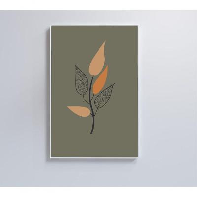Quadro Abstrato Flores 3 40x60 Cm Vidro Impresso