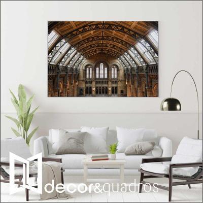 Quadro Arquitetura Arcos 90x60 Cm Tecido Canvas