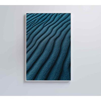 Quadro Abstrato Ondas 40x60 Cm Vidro Impresso