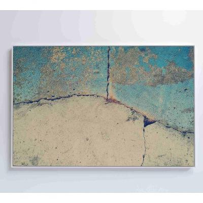Quadro Abstrato Rachadura 60x40 Cm Tecido Canvas