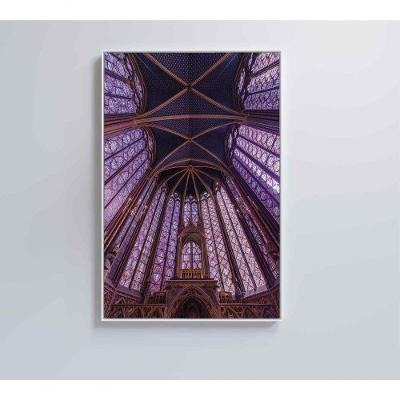 Quadro Arquitetura Igreja 80x120 Cm Vidro Impresso