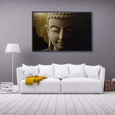Quadro Buda Face 90x60 Cm Tecido Canvas