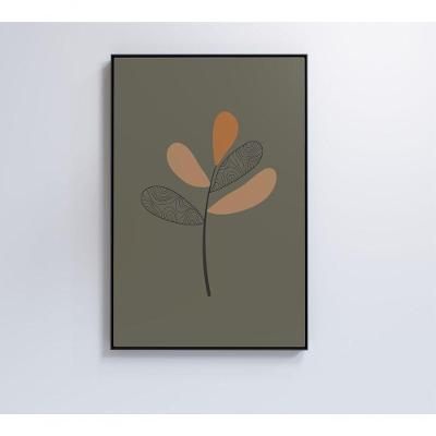 Quadro Abstrato Flores 4 60x90 Cm Tecido Canvas