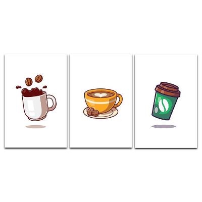 Kit Placas Quadros Decorativos 3 Peças 20x30 Cafezinho