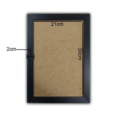 Kit 3 Molduras Quadro Certificado A4 Com Fundo Mdf Marfim