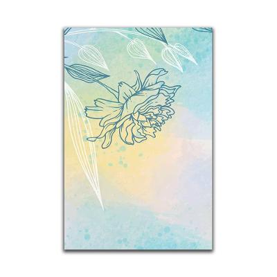 Kit Placas Quadros Decorativos 3 Pçs 20x30 Flores Pasteis
