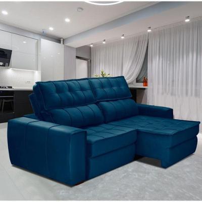 Sofa Gralha Azul America 3 Lugares Azul.