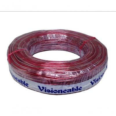 Cabo Paralelo Visioncable Bicolor 2x16 (1,00) Rolo 100m - Vermelho