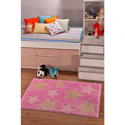 Tapete Quarto Infantil Jazz Kids 1m X 1,5m Estrela Rosa