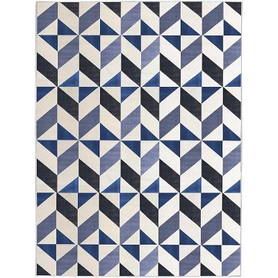 Tapete Para Sala Lyre Azul 3,00x4,00 São Carlos