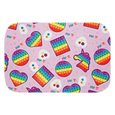 Tapete Estampado Pop It Rosa 60cm X 40cm Antiderrapante