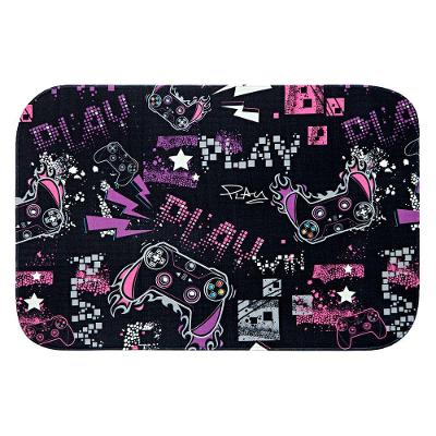 Tapete Estampado Game Win Pink 60cm X 40cm Antiderrapante