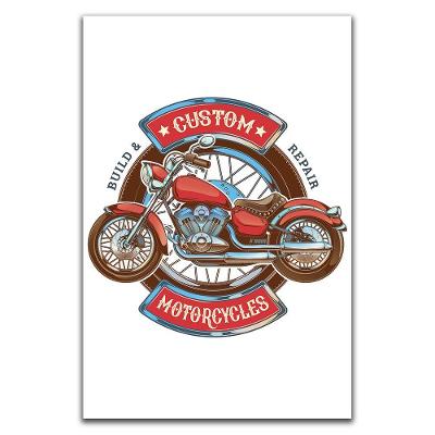 Kit Placas Quadros Decorativos 3 Pçs 20x30 Motos