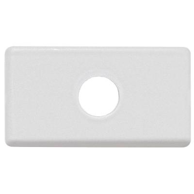 Módulo Tampo Com 1 Furo 9,5 Mm Tramontina Izyflat Branco Tramontina