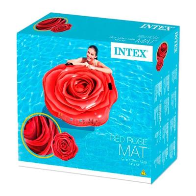 Colchão Inflável Para Piscina Rosa Vermelha - Intex