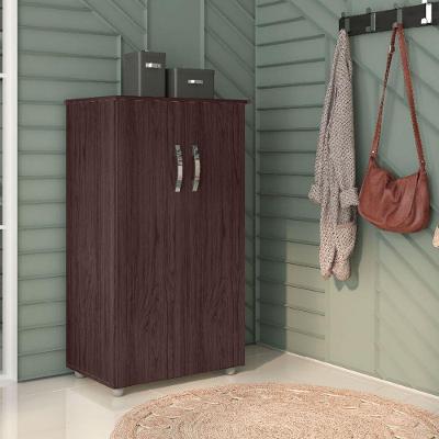 Armário Multiuso Organizador Rosana 2 Portas Mdp 60cm Castanho - Ajl Móveis