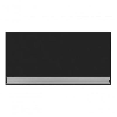 Armário Aereo Para Lavanderia 60cm Andréia 1 Porta Preto - Ajl