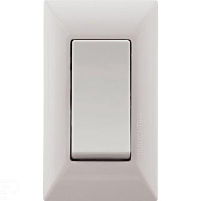 Conjunto Para Móvel 1 Interruptor Simples 6 A Tramontina Aria Branco Tramontina