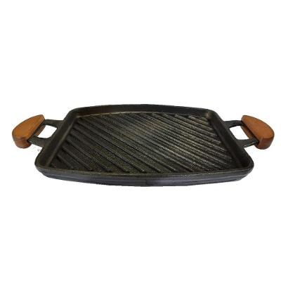 Chapa Bifeteira Grill Antiaderente Alça 31X24Cm E Espátula