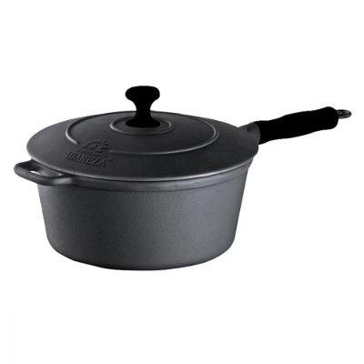 Caçarola Ferro Preto Tampa Ferro 2L 22cm