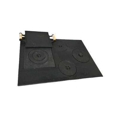 Chapa Fogão A Lenha Multiuso 4 Furos E Bifeteira 69X49Cm