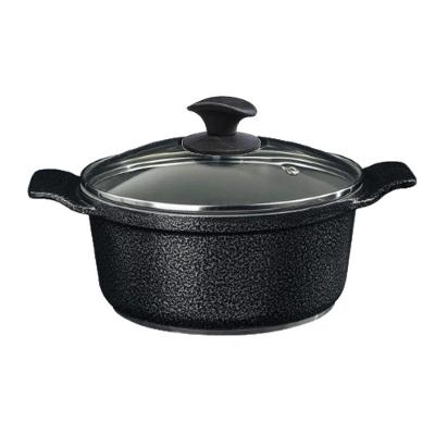 Caçarola Preto Craqueado Antiaderente Cerâmica Javali Aa28Cm