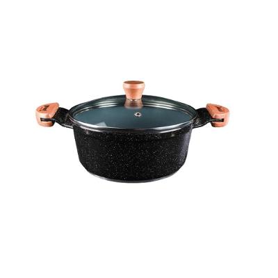 Caçarola Preto Liso Antiaderente Em Cerâmica Javali Am 30Cm