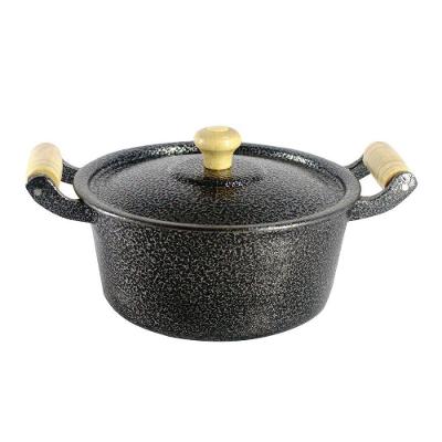 Caçarola Reta Alumínio Preta 20cm