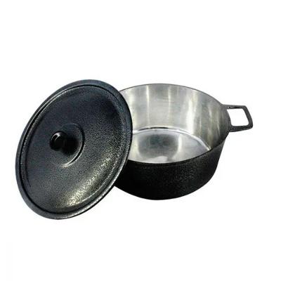Caçarola Fundido Tampa 26cm Preto