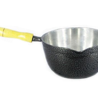 Caçarola Alumínio Craqueada Preta sem Tampa 22cm