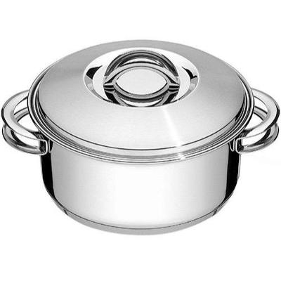 Caçarola Rasa Solar Inox Fundo Triplo 16cm 1,4 L