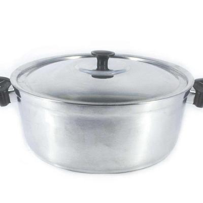 Caçarola Panela Alça Baquelite Alumínio Fundido Polido 22cm