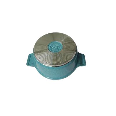 Caçarola Azul Turquesa Antiaderente Cerâmica Javali Aa 24Cm