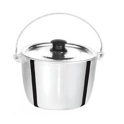 Caldeirão de Alumínio Polido Alça Galvanizada 12cm