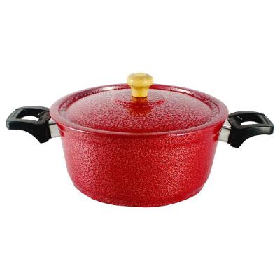 Caçarola Alumínio 22cm Vermelho