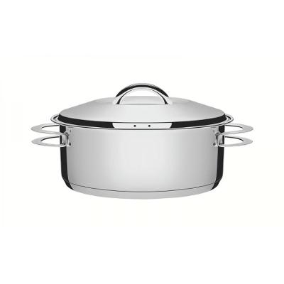 Caçarola Solar Rasa Inox Fundo Triplo 24Cm 4,7L Tramontina