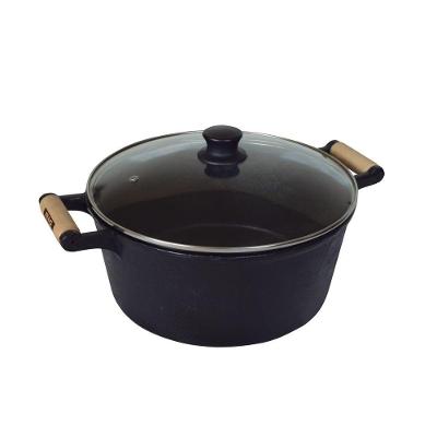 Caçarola De Ferro 2 Alças Com Tampa De Vidro 3,5 Lt