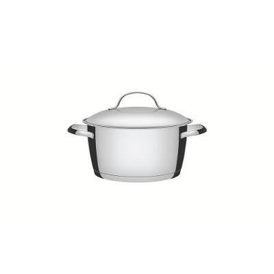 Caçarola Funda Tramontina Allegra Em Aço Inox Com Fundo Triplo 20 Cm 3,1 L Tramontina