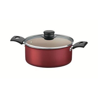 Caçarola Turim Tramontina Em Alumínio Vermelho Com Revestimento Interno Antiaderente 20cm Tramontina
